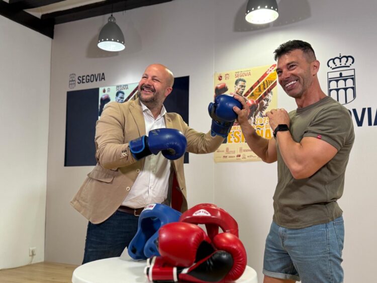 Segovia acoge el Campeonato de España Élite de Boxeo 1 Jesús Garrido y Juan Carlos García durante la presentación del Campeonato de España Élite de Boxeo.