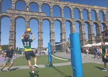 El BigMat Tabanera Lobos, durante el I Torneo de Rugby en las Ciudades Patrimonio de la Humanidad.