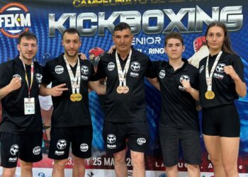 Los representantes del Club Victoria en el Campeonato de España Senior y Veteranos.