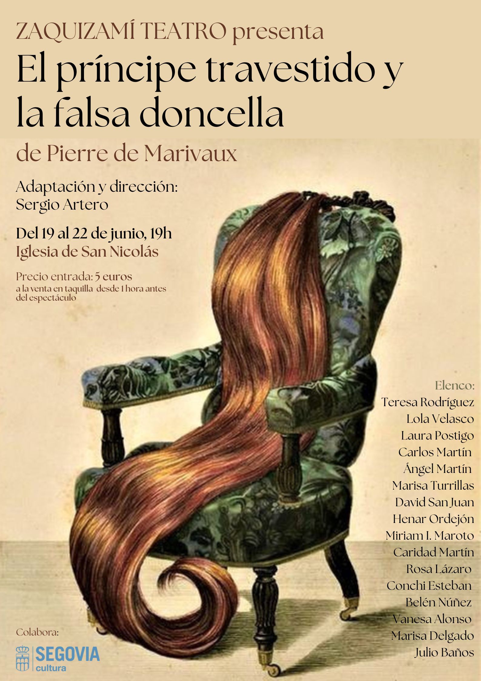 El principe travestido cartel y entrada