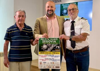 Presentación del Festival de pelota mano ‘Ciudad de Segovia’ que se celebrará este sábado./AYTO.SEGOVIA