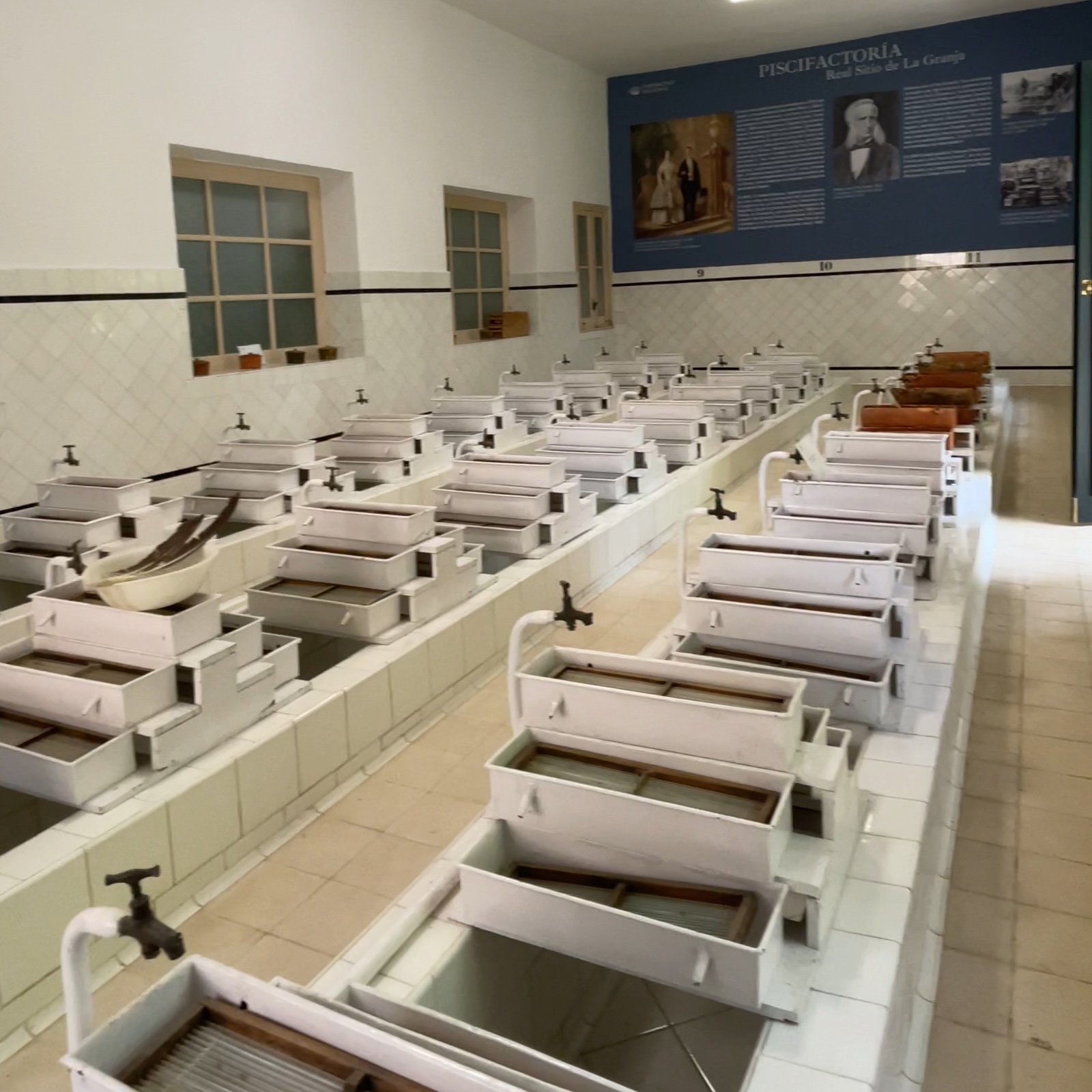 Patrimonio Nacional retoma las visitas guiadas a la histórica piscifactoría de los jardines de La Granja 2 Interior de la piscifactoría / PATRIMONIO NACIONAL