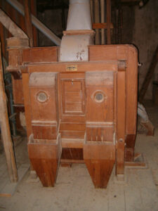 Máquina con la placa del sistema Daverio.