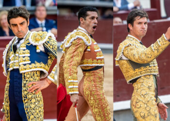 Miguel Ángel Perera, Alejandro Talavante y Daniel Luque. / FOTOS: PLAZA 1