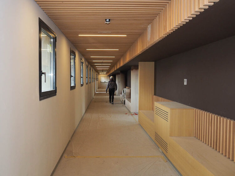 Obras en el Edificio 'Santiago Hidalgo' para la facultad temporal de Enfermería. / HÉCTOR CRIADO