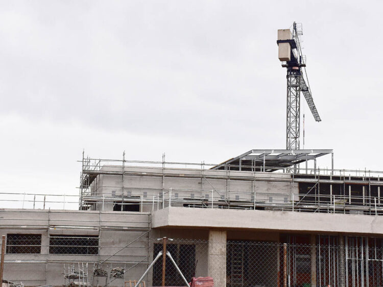 La ejecución de las obras del centro de salud de Nueva Segovia continúa con los plazos previstos 1 Obras del centro de salud de Nueva Segovia. / A.M.
