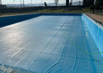 Obras en la piscina municipal de La Albuera. / AYUNTAMIENTO DE SEGOVIA