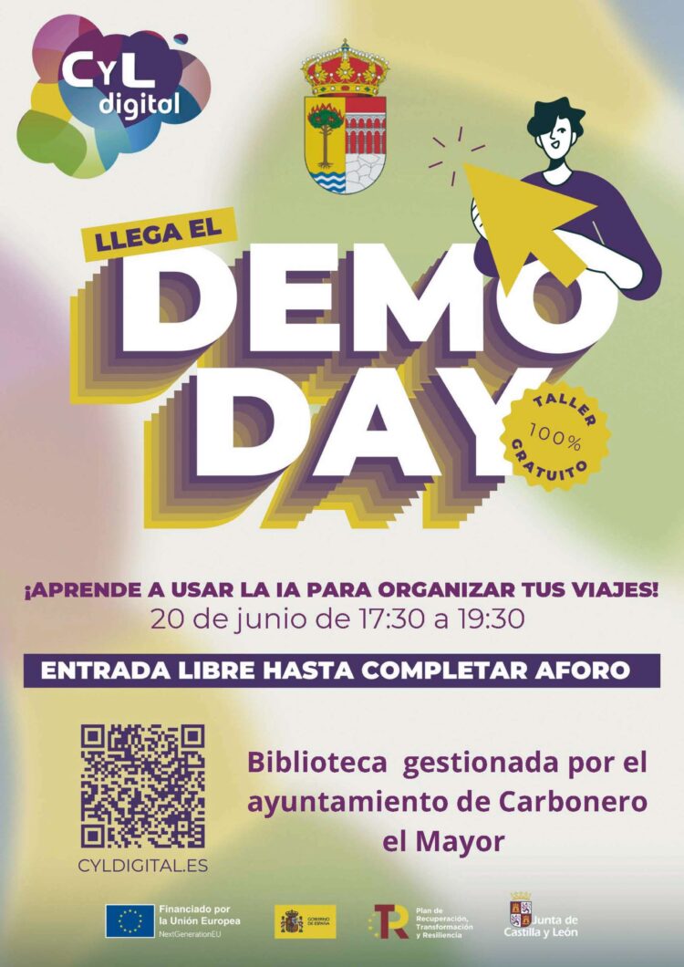 La Junta de Castilla y León trae a Carbonero el Demo Day, una experiencia formativa para aprender a usar la inteligencia artificial.