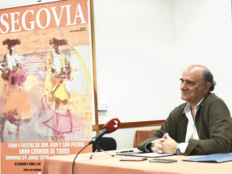 Pablo Lozano: “Queremos hacer que la Plaza de Toros de Segovia tenga la vida que merece” 1 El empresario Pablo Lozano, durante la presentación del cartel de San Pedro en Segovia. / A.M.