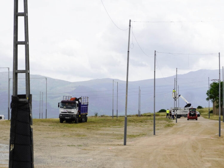 Comienzan las actuaciones de acondicionamiento del recinto ferial de La Albuera 1 Actuaciones de adecuación del recinto ferial en el barrio de La Albuera. / HÉCTOR CRIADO