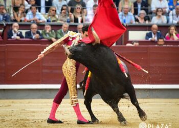 Pase de pecho de Tomás Rufo. / PLAZA 1