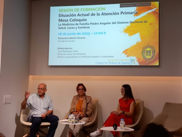 El Colegio de Médicos cierra su primer semestre de formación continua 1 Momento del coloquio. /COLEGIO DE MÉDICOS DE SEGOVIA