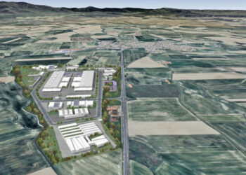 Recreación del futuro polígono ‘Las Mangadas’ en el término municipal de Abades / JCYL