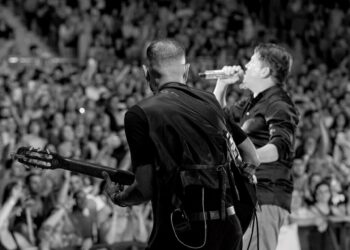 Andy y Lucas en uno de sus conciertos.