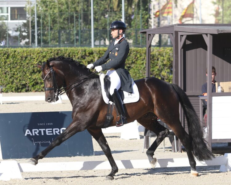 Borja Carrascosa, con ‘Frizzantino 28’, durante un instante de la cita./FHCYL