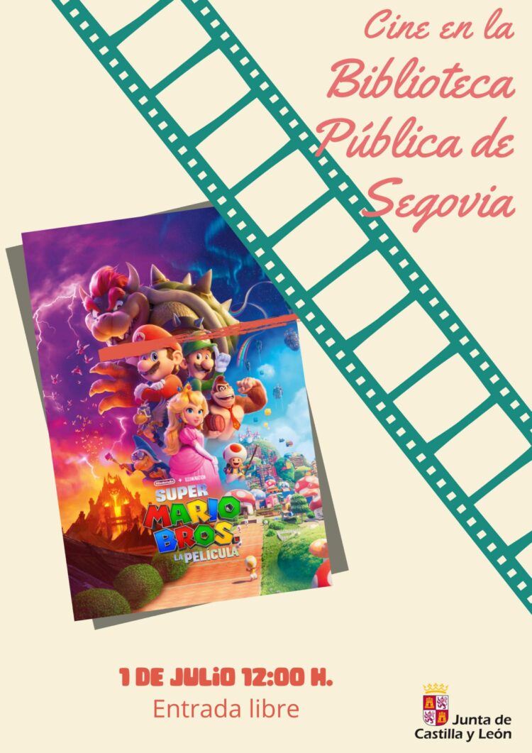 Actividades de la Biblioteca Pública de Segovia en julio 1 Cartel de cine del 1 de julio en la Biblioteca Pública de Segovia