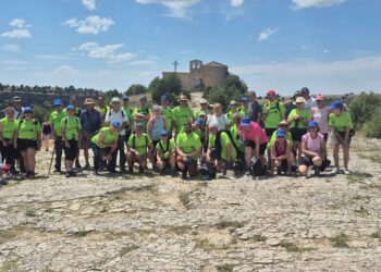 Un grupo de participantes en una de las etapas del Camino de San Frutos / ASOCIACIÓN DEL CAMINO DE SAN FRUTOS