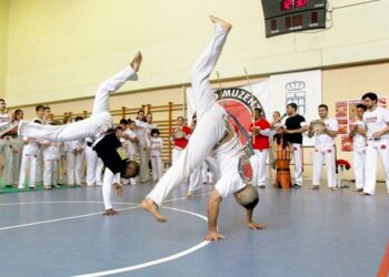 Un momento de la Copa de España de capoeira que acogió Segovia en 2019./NEREA LLORENTE