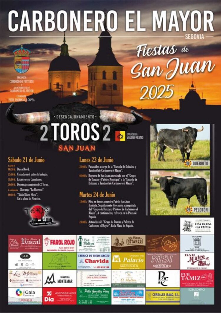 Programa de fiestas 2025 Carbonero el Mayor 1 cartelito