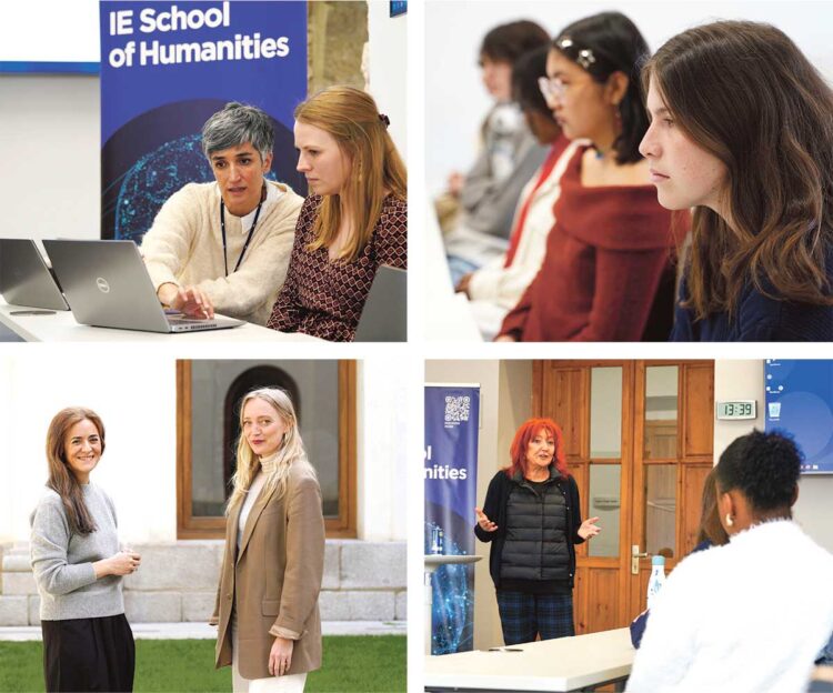 IE School of Humanities concluye ‘Humanities Speaker Series’, que conecta estudiantes y líderes profesionales 1 Algunos momentos de las sesiones del ciclo ‘Humanities Speaker Series’ desarrolladas en el campus de Segovia. / IEU
