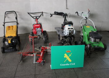 Material recuperado / GUARDIA CIVIL