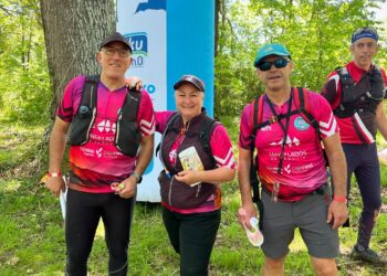 La comitiva del club segoviano durante una jornada./SEGOVIA ORIENTACIÓN