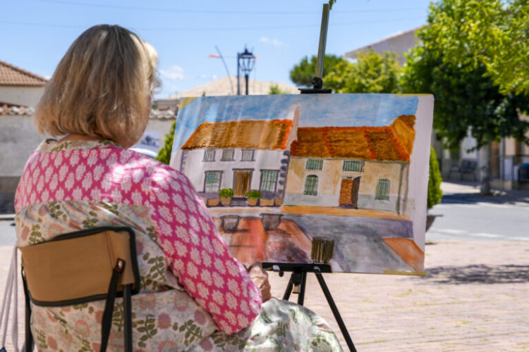 La creatividad toma las calles de Marugán en la III edición del certamen de pintura rápida 1 Edición anterior del concurso / E.A.