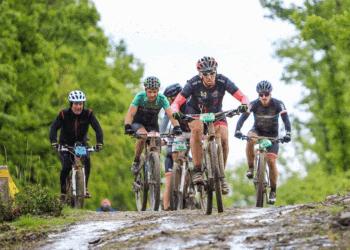 Participantes de una edición pasada de la prueba Riaza Bike./RIAZA BIKE