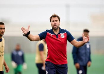 Iñaki Bea durante un entrenamiento con la República Dominicana. /SEDO