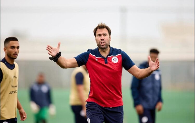 Iñaki Bea durante un entrenamiento con la República Dominicana. /SEDO
