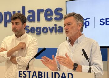 Francisco Vázquez durante la comparecencia. /PP SEGOVIA