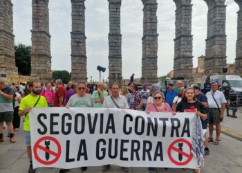 Momento de la concentración. /FORO SOCIAL SEGOVIA