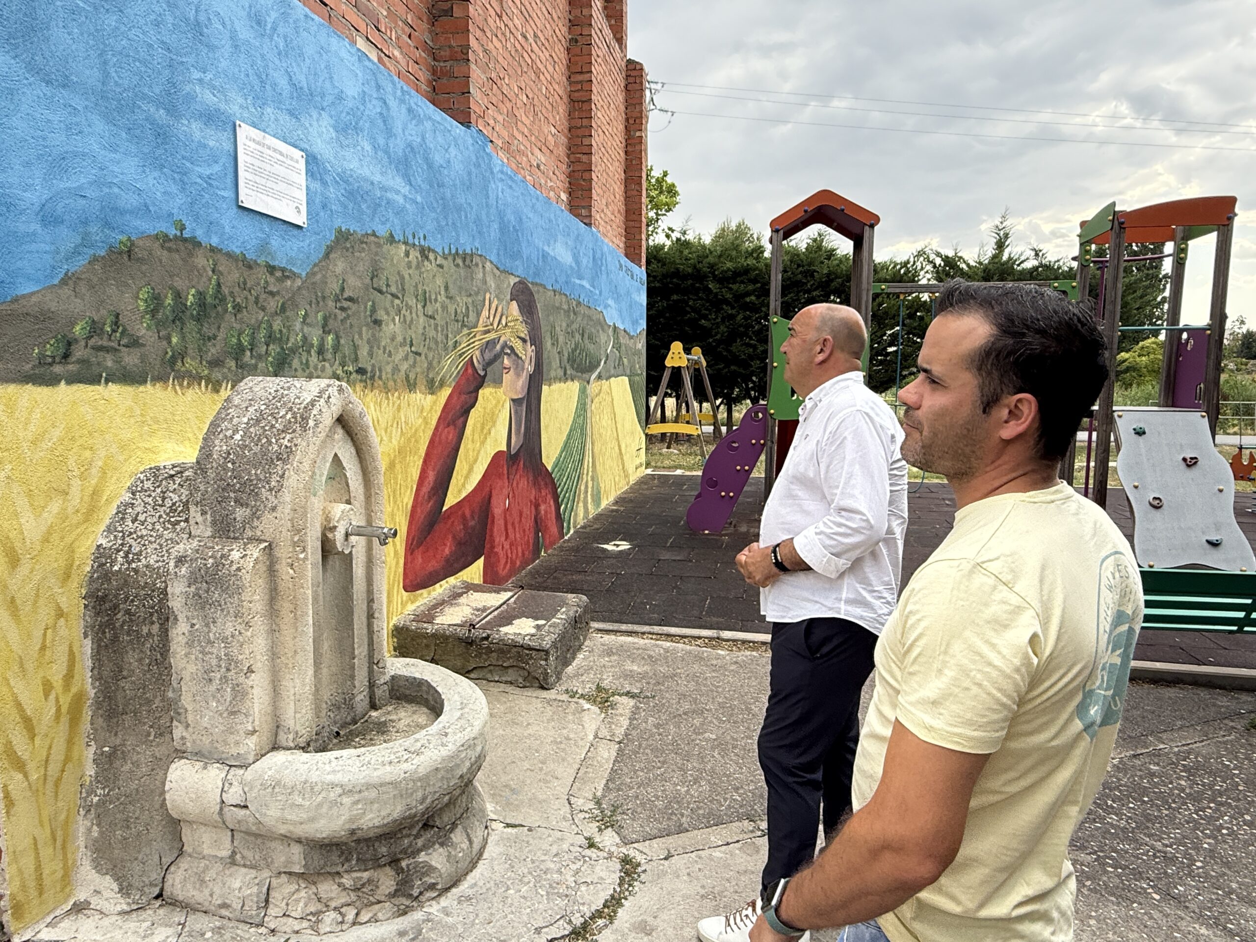 De Vicente visita seis pueblos de la zona norte de la provincia 5 Visita a San Cristóbal de Cuéllar / DIPUTACIÓN