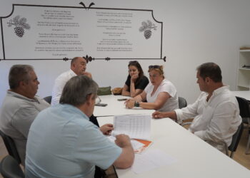 Instante de la visita a la localidad de Mozoncillo / DIPUTACIÓN