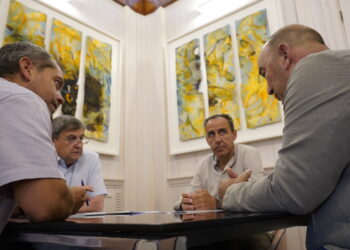 Visita del alcalde de Pelayos del Arroyo / DIPUTACIÓN