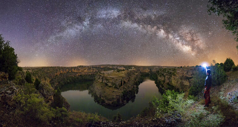 Hoces del Duratón a la luz de las estrellas. VÍCTOR JOSÉ MARTÍN/PRODESTUR