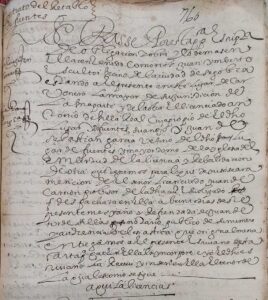 Contrato del retablo, actualmente en el Archivo Histórico Provincial de Segovia.