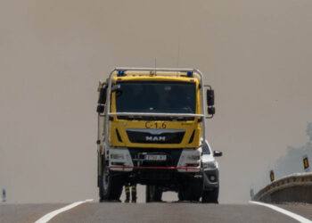 Operativo en un incendio forestal. / NEREA LLORENTE
