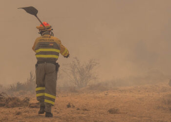 Operativo en un incendio forestal. / NEREA LLORENTE