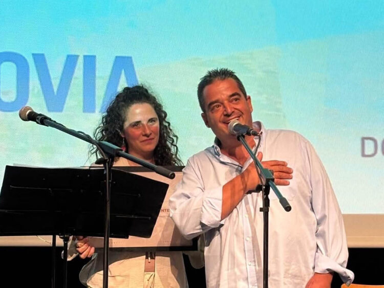 Folk Segovia reconoce la trayectoria del artista Martín López 1 El artista y artesano Martín López reconocido en Folk Segovia, durante la inauguración.