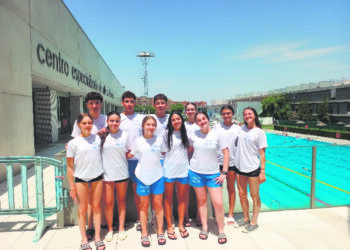Integrantes del club segoviano durante una cita en el presente curso./CD. LA UNIÓN