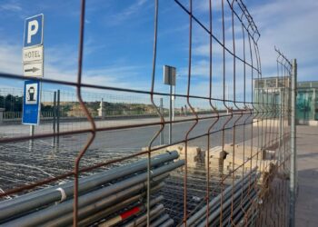 Acopio de materiales para el inicio de las obras en Padre Claret./AYTO. SEGOVIA