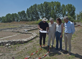 Visita a la Villa Romana de Santa Lucía de Aguilafuente en la octava campaña de excavaciones / JCYL