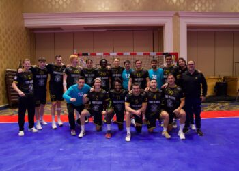 Diferentes instantáneas durante la celebración como campeones del California Eagles, con la presencia de Dani Gordo e IsaÍas Guardiola./E.A