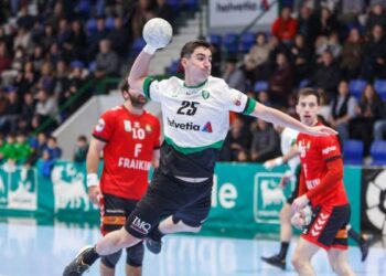 Josu Arzoz durante un encuentro de una temporada pasada con Helvetia Anaitasuna./BM NAVA