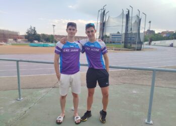 Aitor Cruz y Álvaro Heras durante la cita celebrada en Valladolid./CAJ BLUME