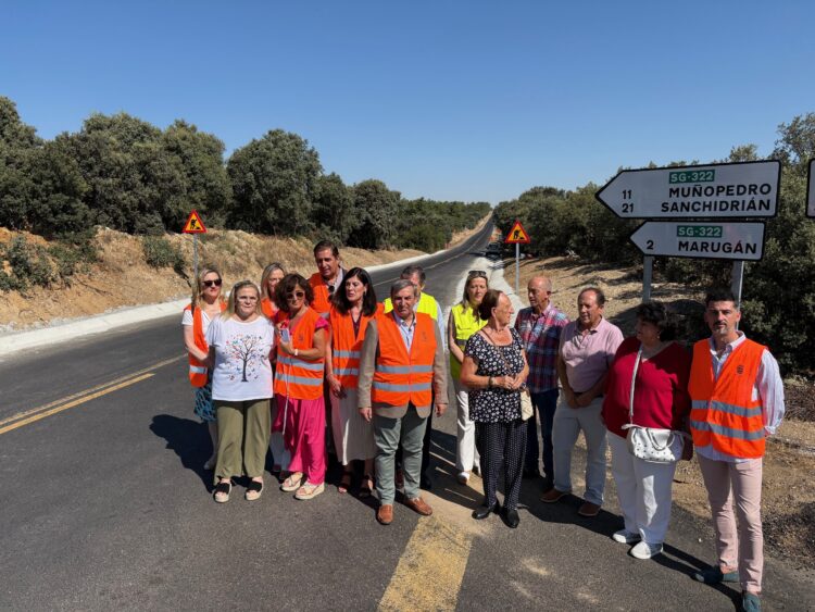 Visita a las obras en la carretera SG-322 / JCYL