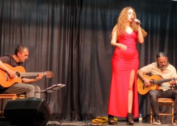 Actuación de Shadi Sparkling, Batiste y Parra en Fuentepelayo / JUAN CRUZ SERRANO