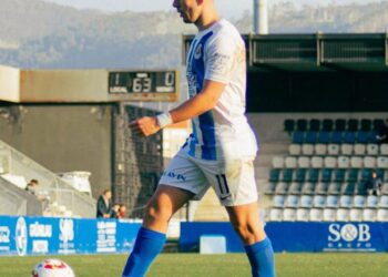 Diego Campo durante un encuentro de la temporada pasada./E.A