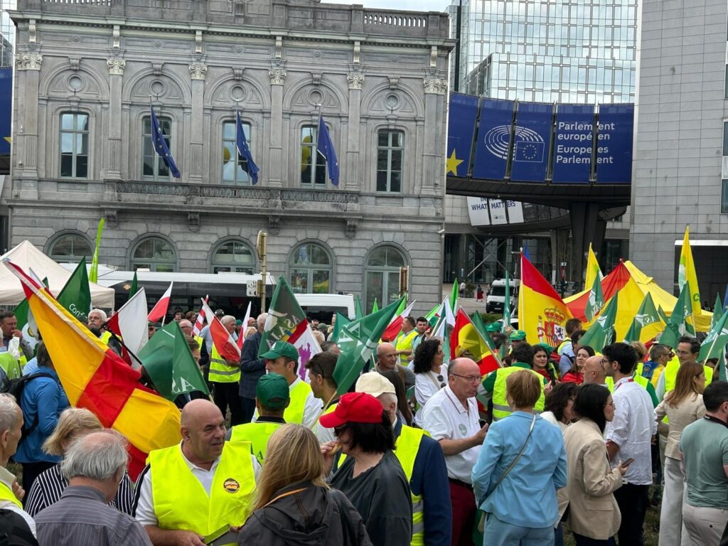La Junta apoya a los agricultores frente a la propuesta europea para la PAC 2028 - 2034 3 Manifestación en Bruselas contra las medidas propuestas. / ASAJA CyL